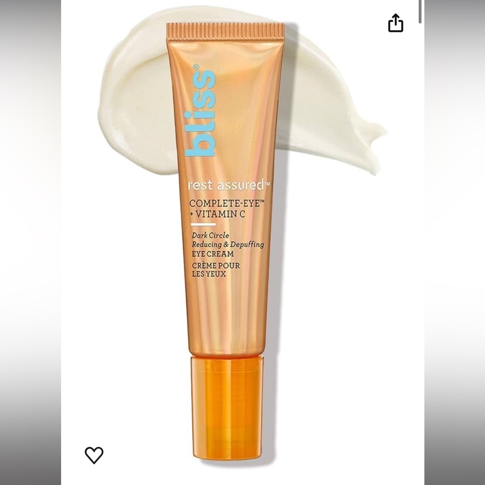 NWT Bliss Rest Assured Eye Cream Brightening Hydrating Under Eye Treatment 0.5oz